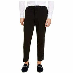 INC Men's Tapered-Leg Stitching Cropped Chino Pant